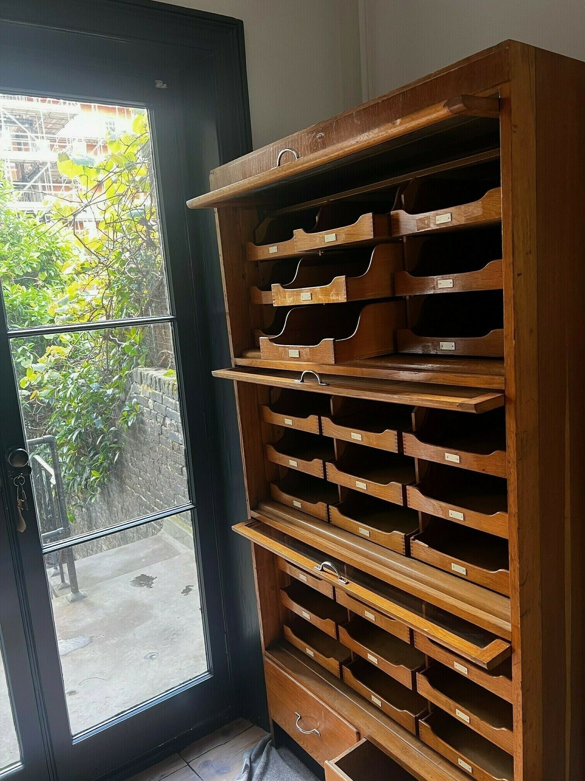 Flip Up Haberdashery Cabinet, Early 20th Century photo vinterior