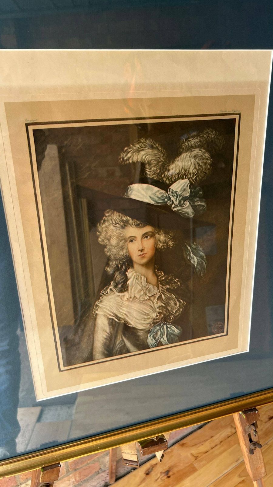1915 Pears Soap Hand Pulled Lithograph Advertising Picture After 1785 “The Morning Walk” By Thomas Gainsborough photo furniture