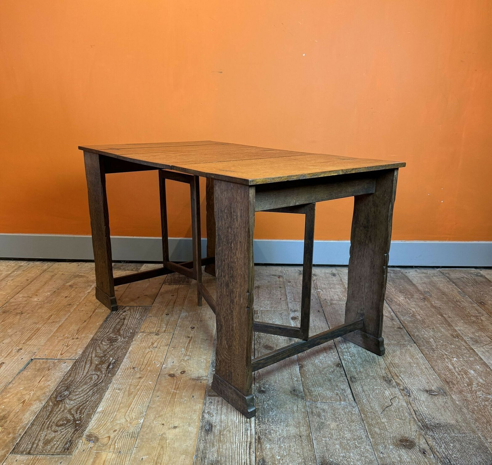 Cotswolds School Metamorphic Oak Table Attributed To Fred F. Foster photo 495.0
