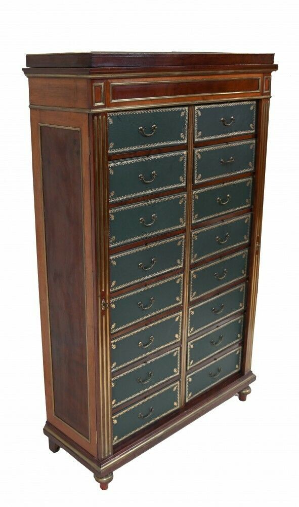 Charles X Cartonnier Chest Drawers French Antique Mahogany 1815 photo for sale