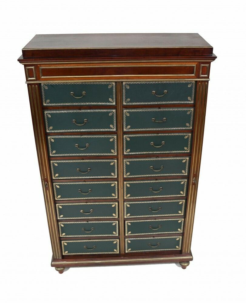 Charles X Cartonnier Chest Drawers French Antique Mahogany 1815 photo Furniture