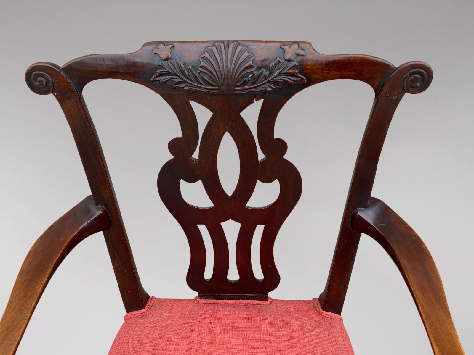 18th Century Georgian Mahogany Chippendale Armchair photo vinterior