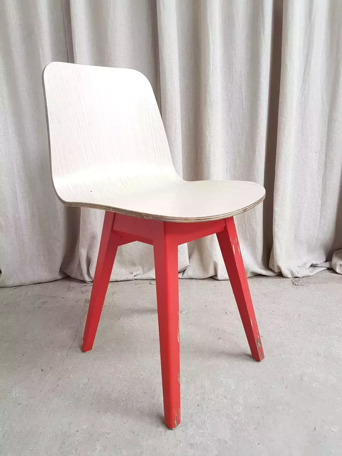 Vtg Mid Century Style Post Modern Modernist Dining Desk Side Chair Scandi R506 photo for sale
