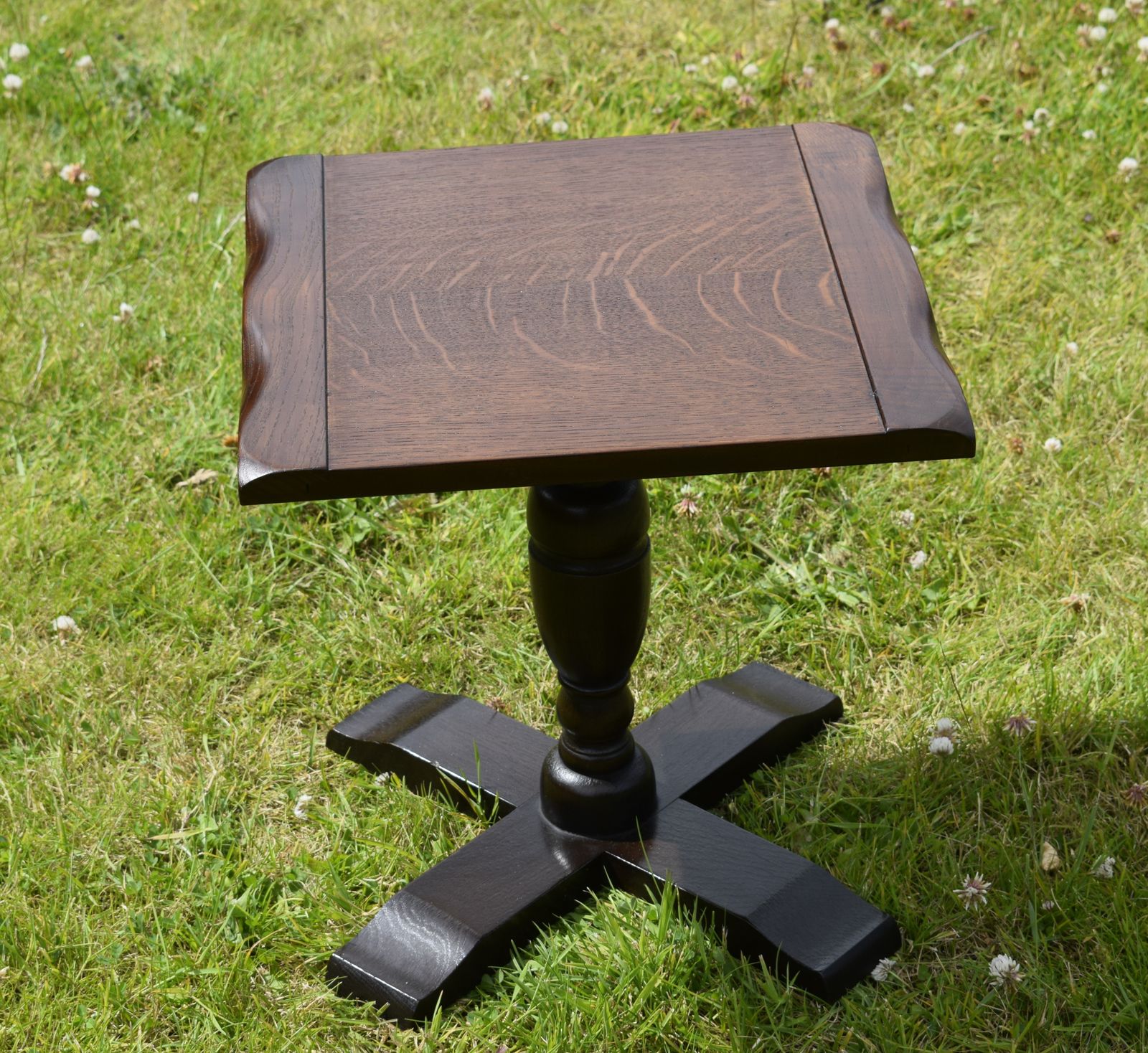 Lamp Table, 1930s, Oak, Vintage photo Furniture
