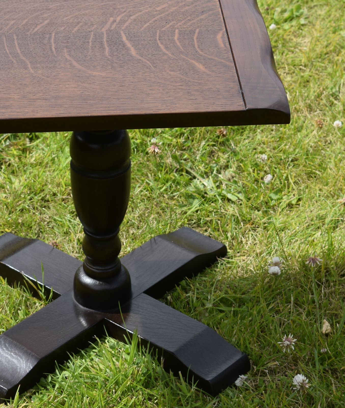 Lamp Table, 1930s, Oak, Vintage photo 85.0