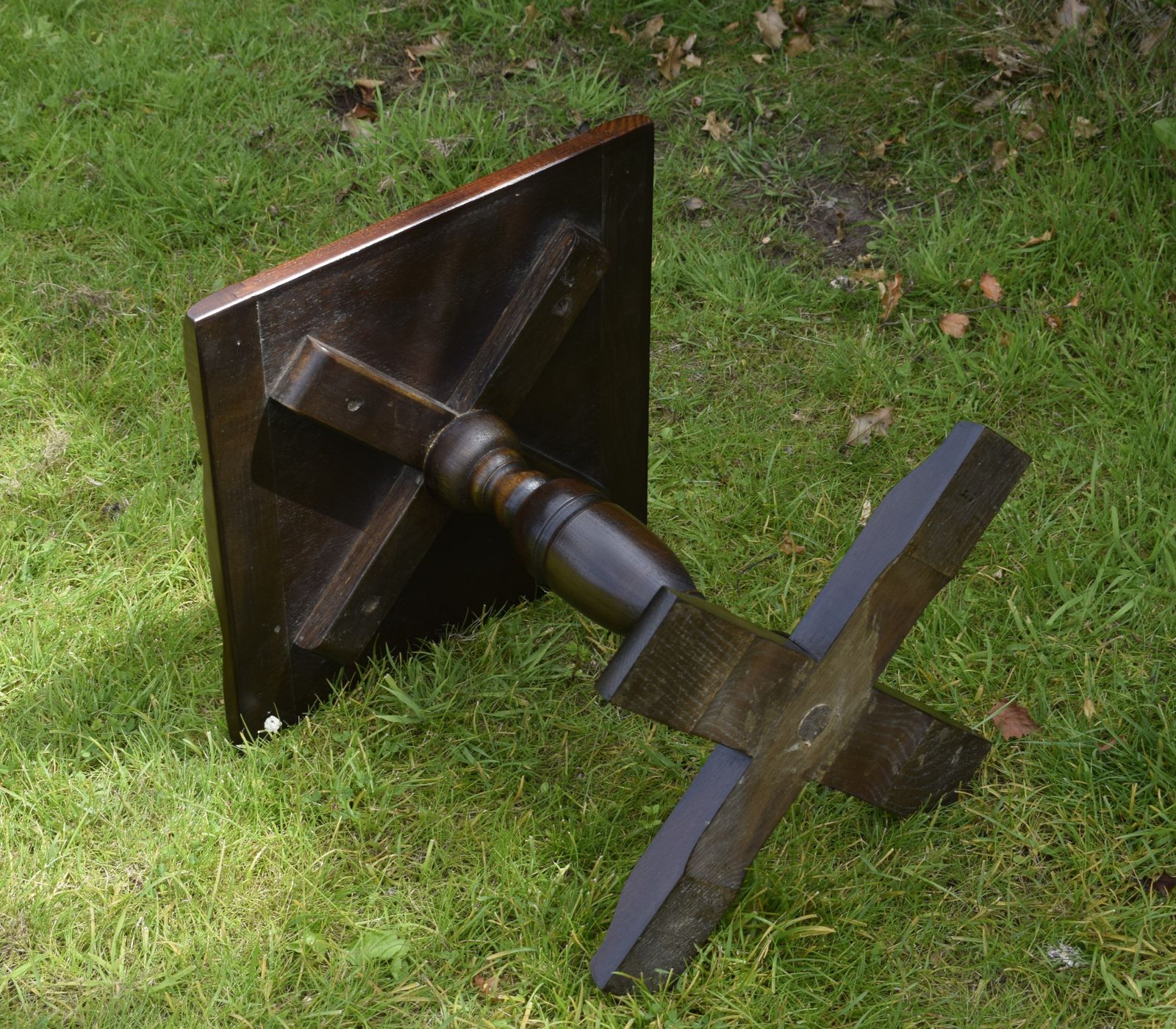 photo furniture Lamp Table, 1930s, Oak, Vintage