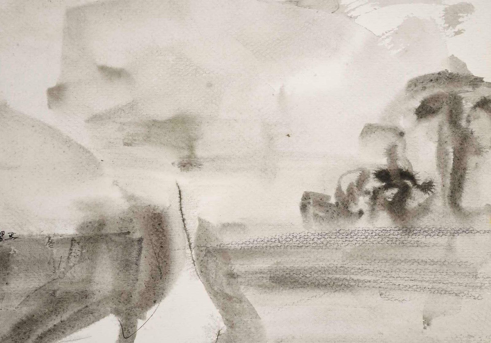 Drawing On Paper In Ink, The Battle, 20th Century. photo 402.0