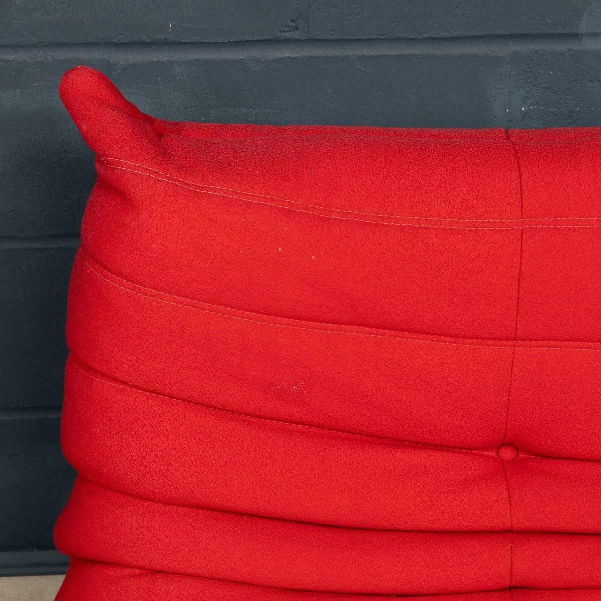 A 21st Century Red "Togo" Two Seater Sofa By Michel Ducaroy For Ligne Roset photo vintage