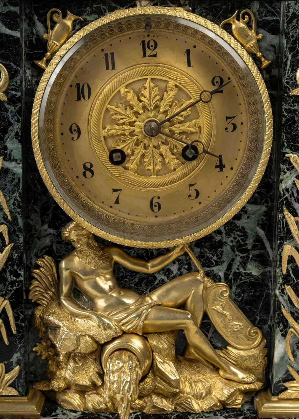 Marble And Gilt Bronze Clock With Mythological Decor, Napoleon III Period. photo furniture
