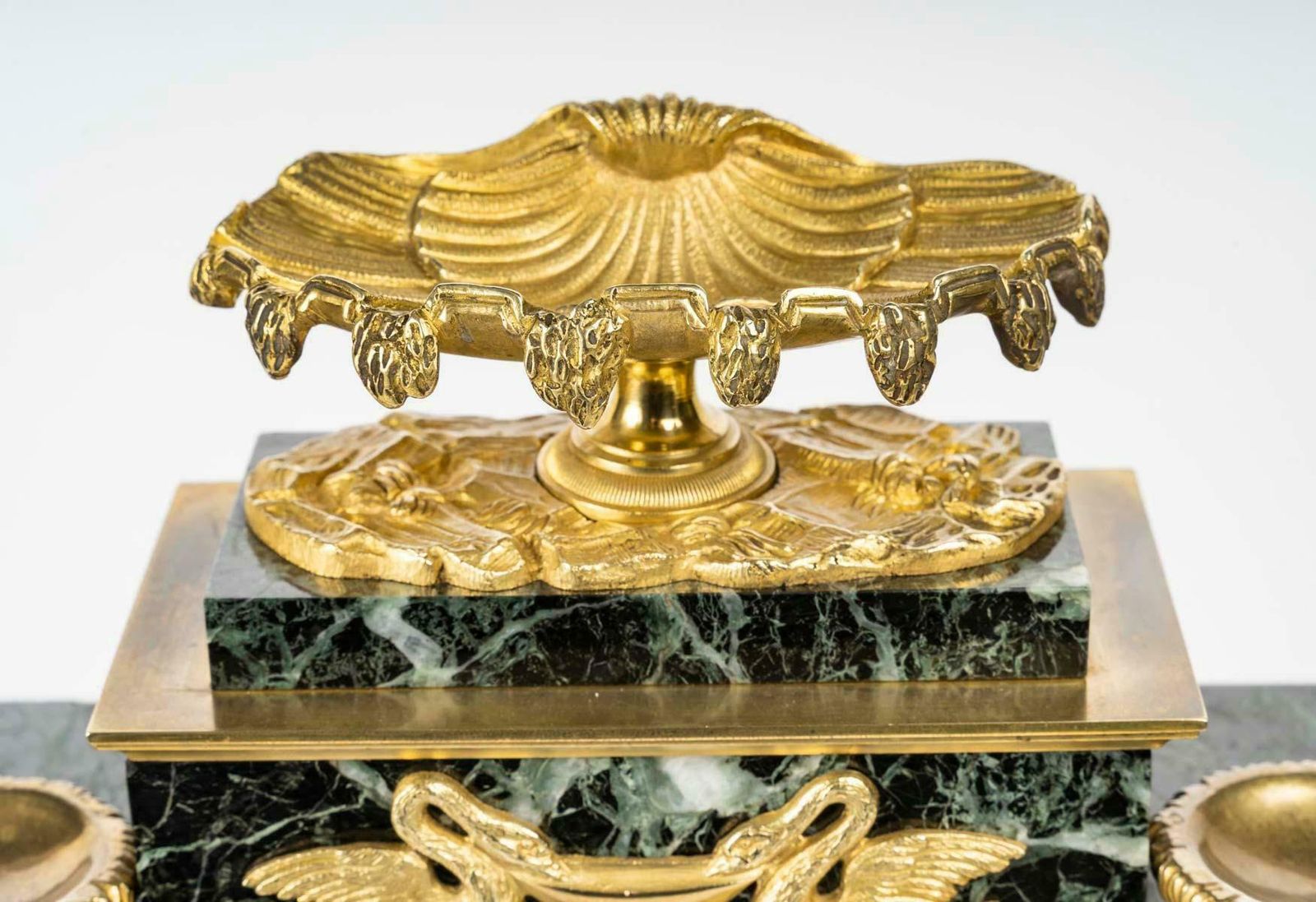 Marble And Gilt Bronze Clock With Mythological Decor, Napoleon III Period. photo for sale