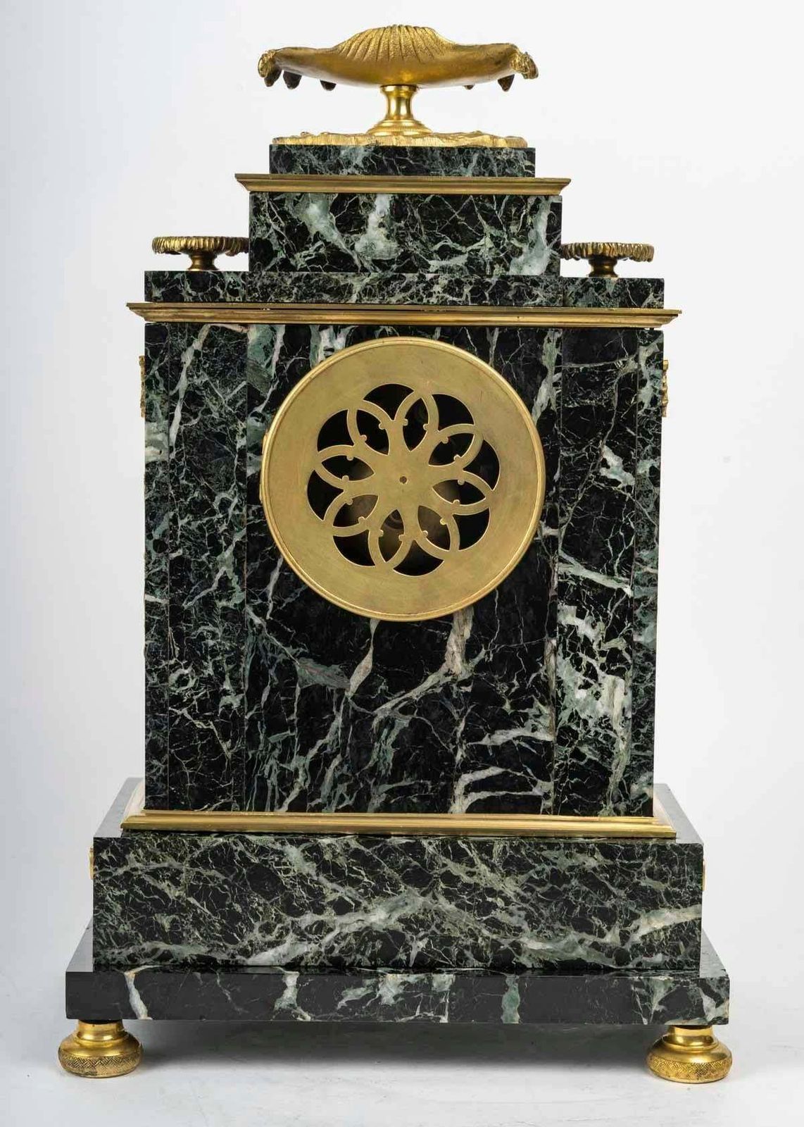 Marble And Gilt Bronze Clock With Mythological Decor, Napoleon III Period. photo vintage
