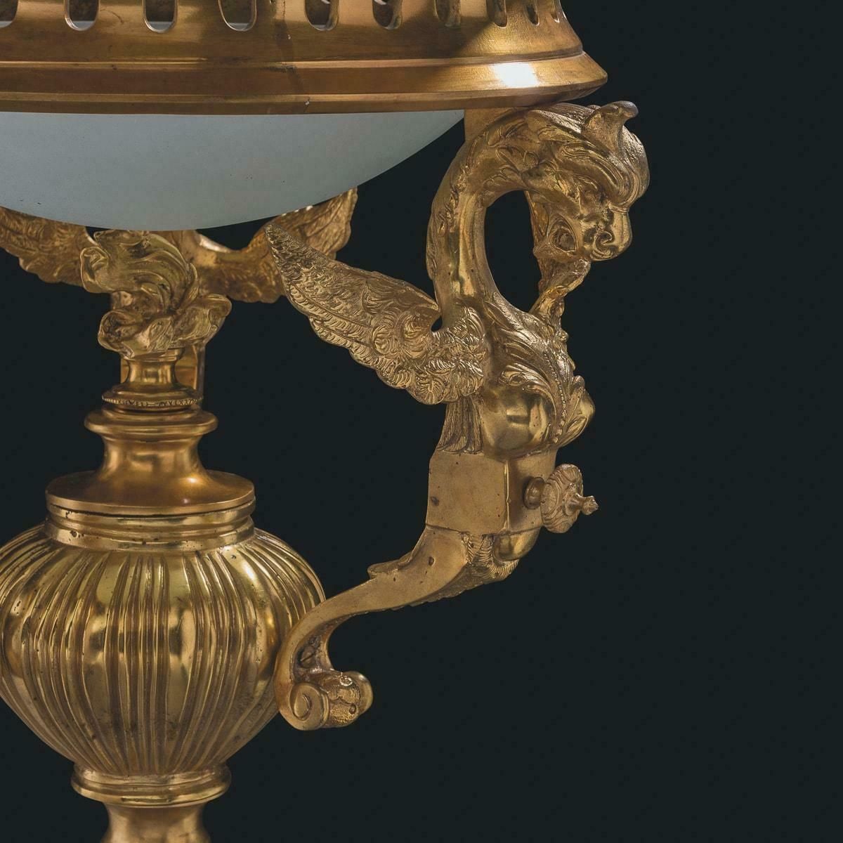 Monumental 20th Century Pair Of French Gilt Bronze & Crystal Lanterns photo Home Decor