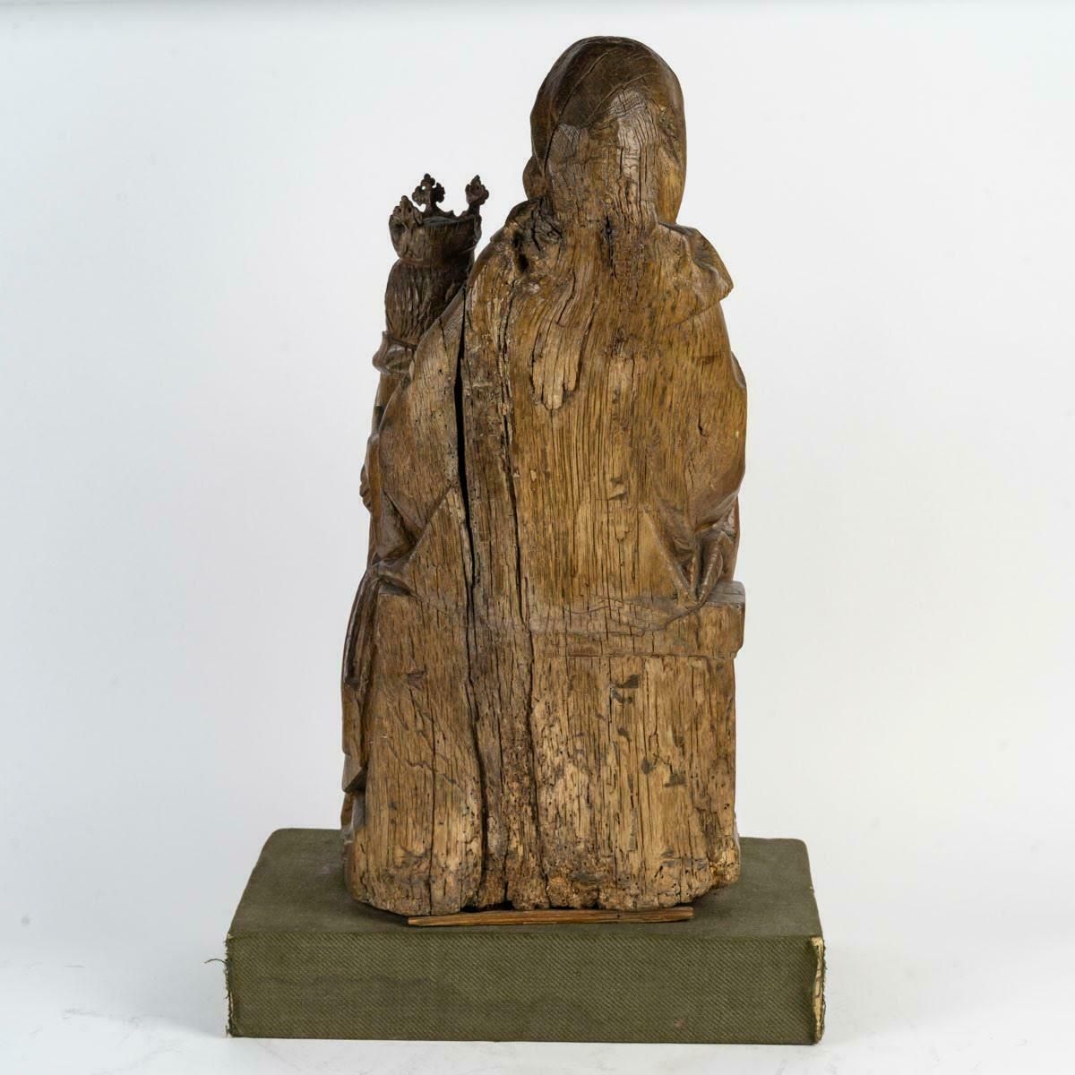 Oak Sculpture Of Saint Anne, 16th Century. photo buy