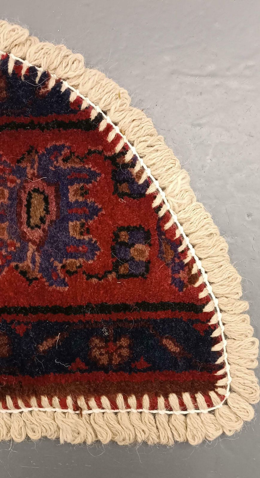 Handmade Rug Doormat Oriental Rug Half Circular Interior Carpet Mat Entrance Way photo furniture