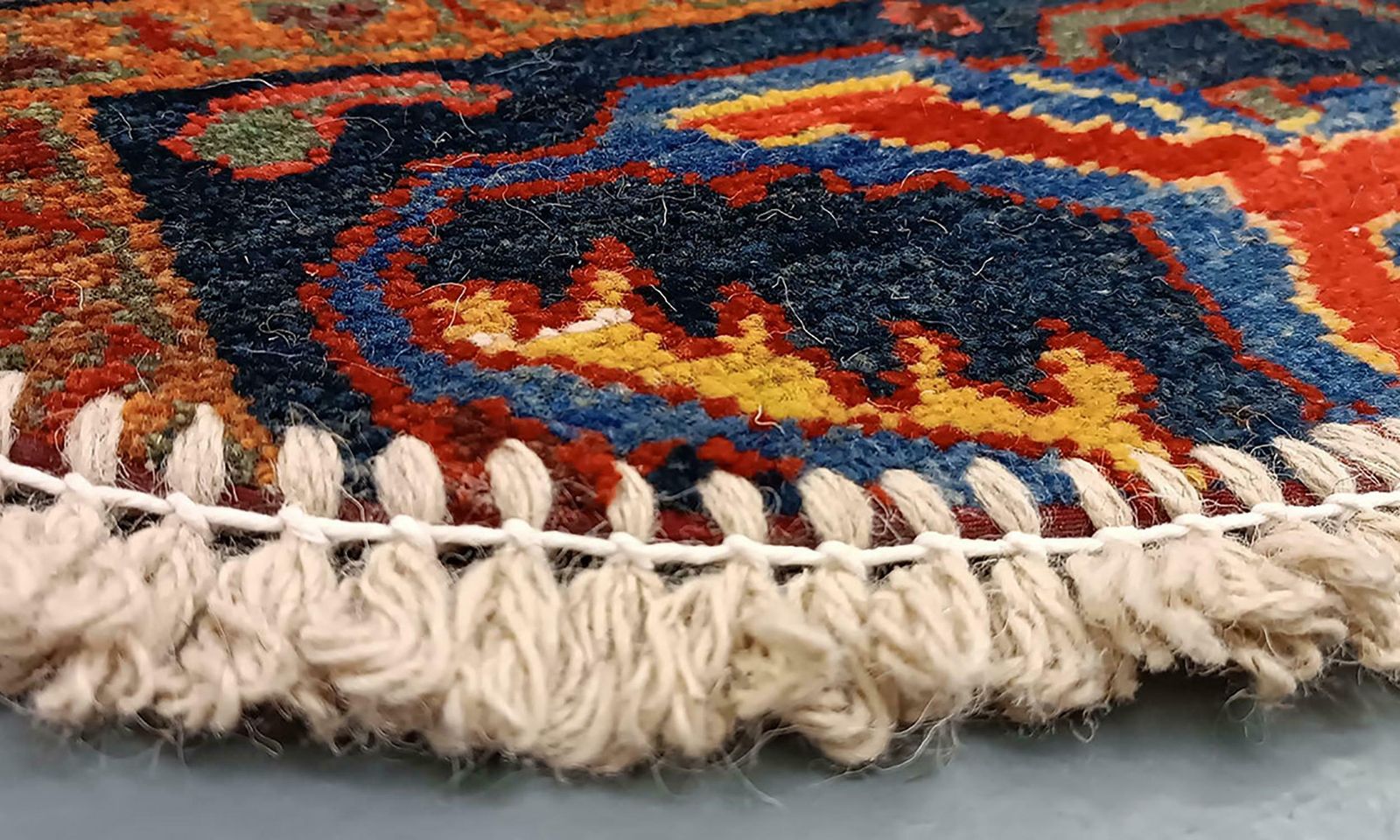 Handmade Rug Doormat Oriental Rug Half Circular Interior Carpet Mat Entrance Way photo furniture