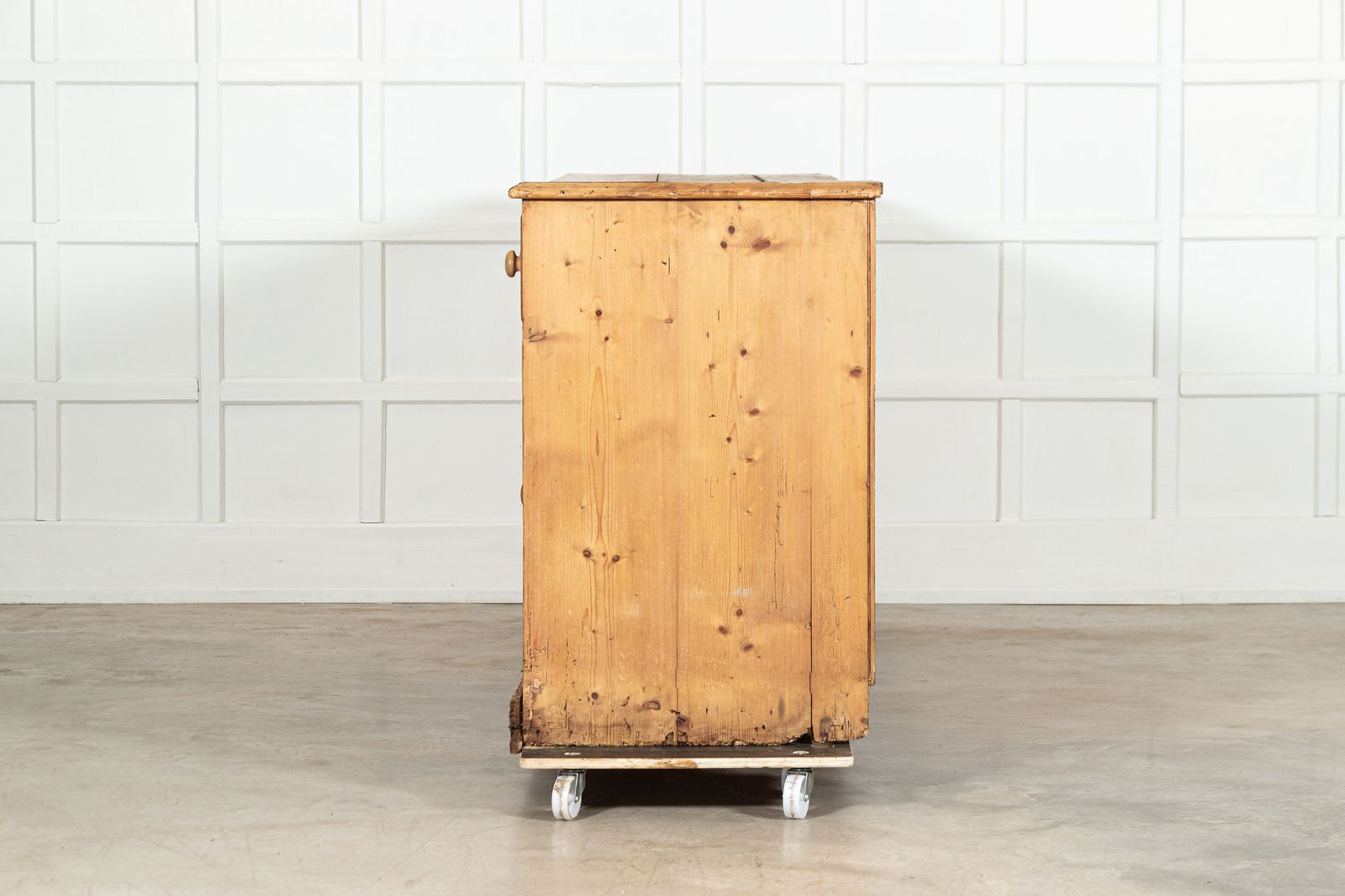 Monumental English 19thc Pine Dresser Base photo buy