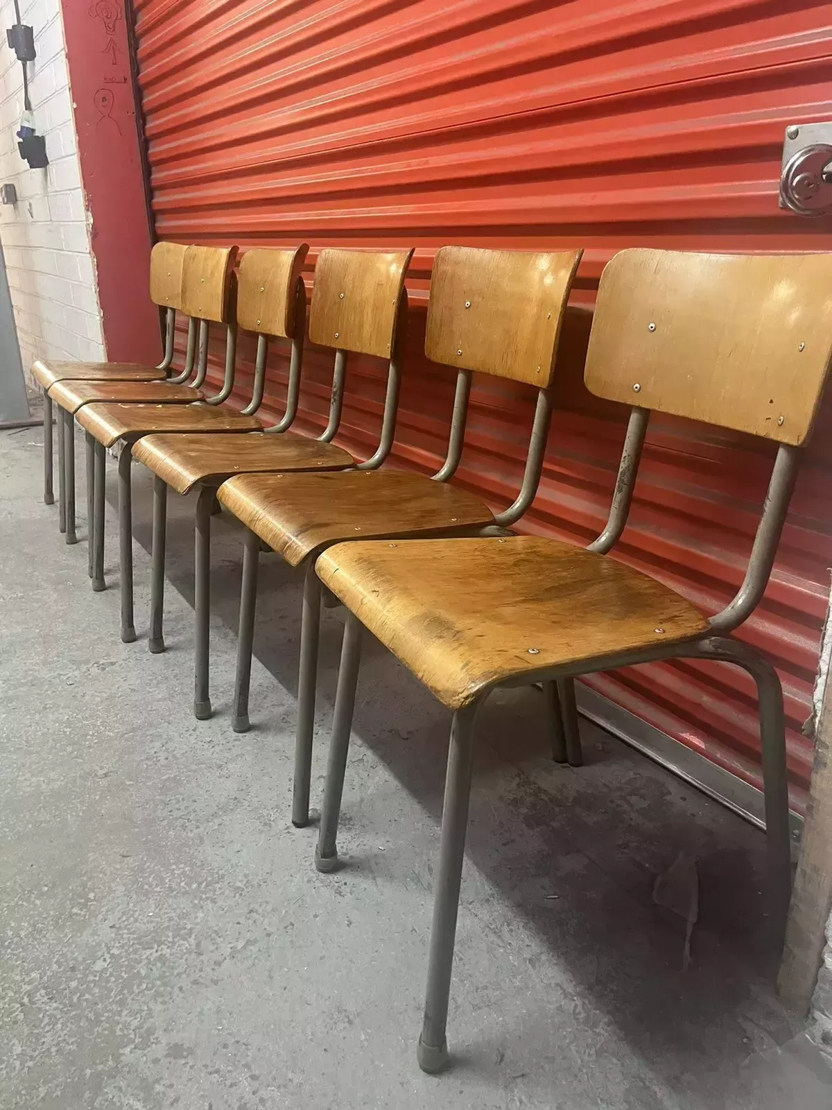Bauhaus Style Stacking Chair   Suit Cafe / Bar / Tv Prop   Six Available photo vintage