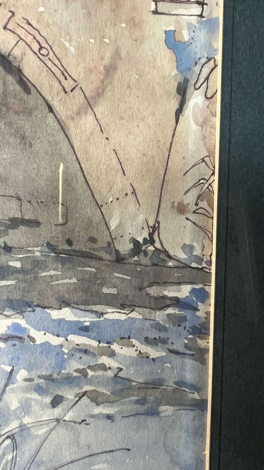 1972 Watercolour Painting “Oakley” By Daphne Mellor photo vinterior