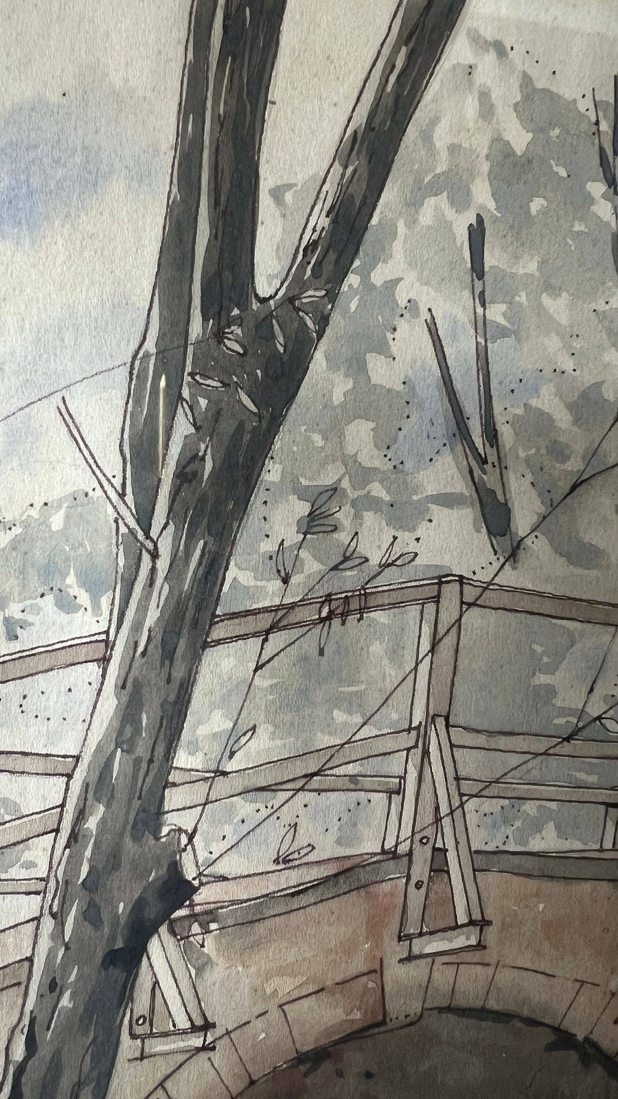 1972 Watercolour Painting “Oakley” By Daphne Mellor photo buy