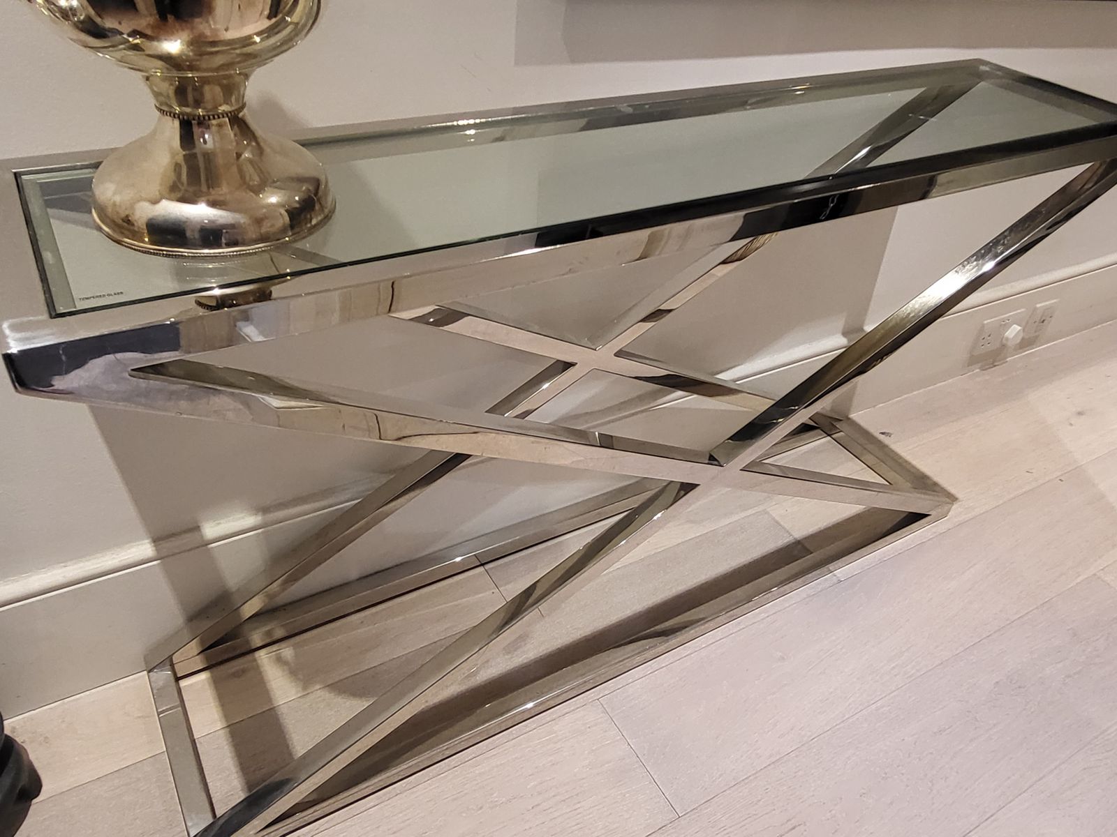 X Framed Console, Late 20th Century photo furniture