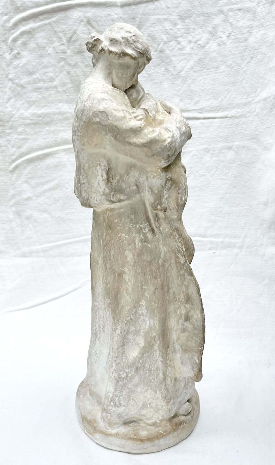 'Mother And Child ' Figurative Sculpture By Swedish Artist Ruth Milles . Antique Plaster Cast. photo vinterior