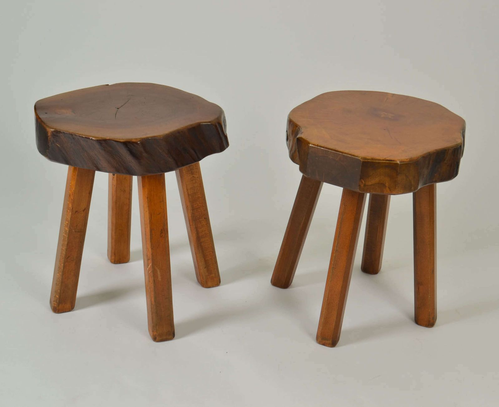 1970s Burl Wood Pair Of Side Tables photo 1500.0