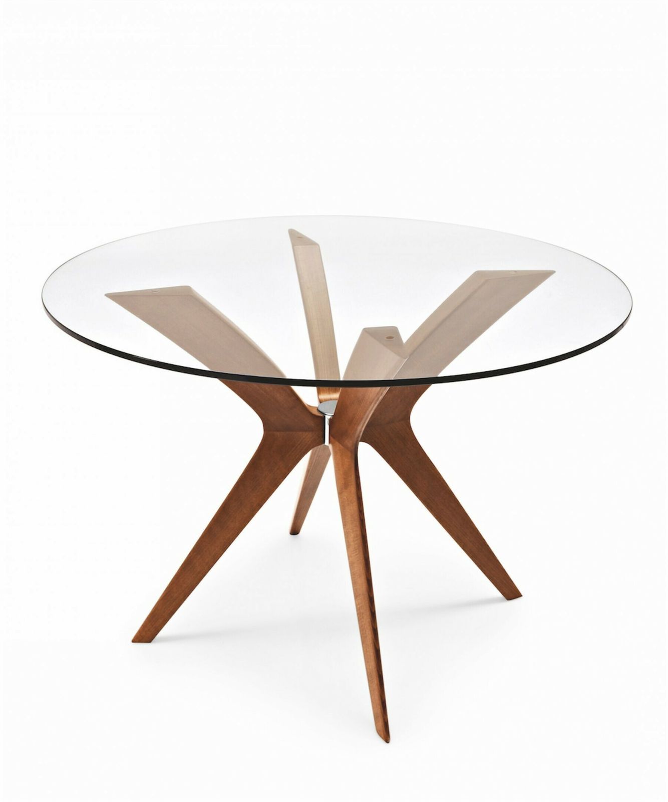 Chairs By Ole Knudsen & Torben Lind For France And Son Model 195 With Tokyo Round Table By Calligaris