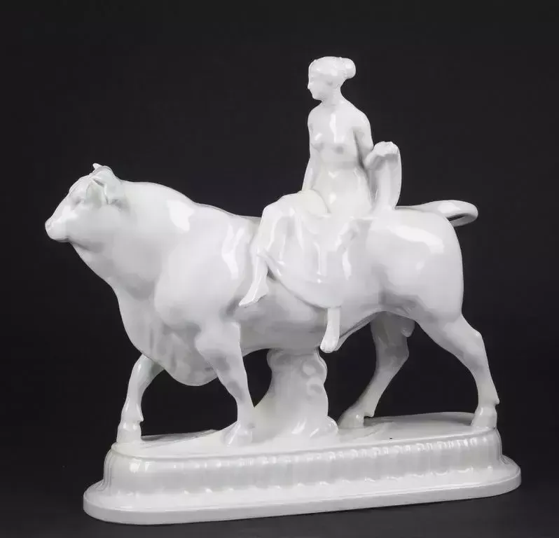 Kpm Porcelain Figurine The Rape Of Europal photo furniture