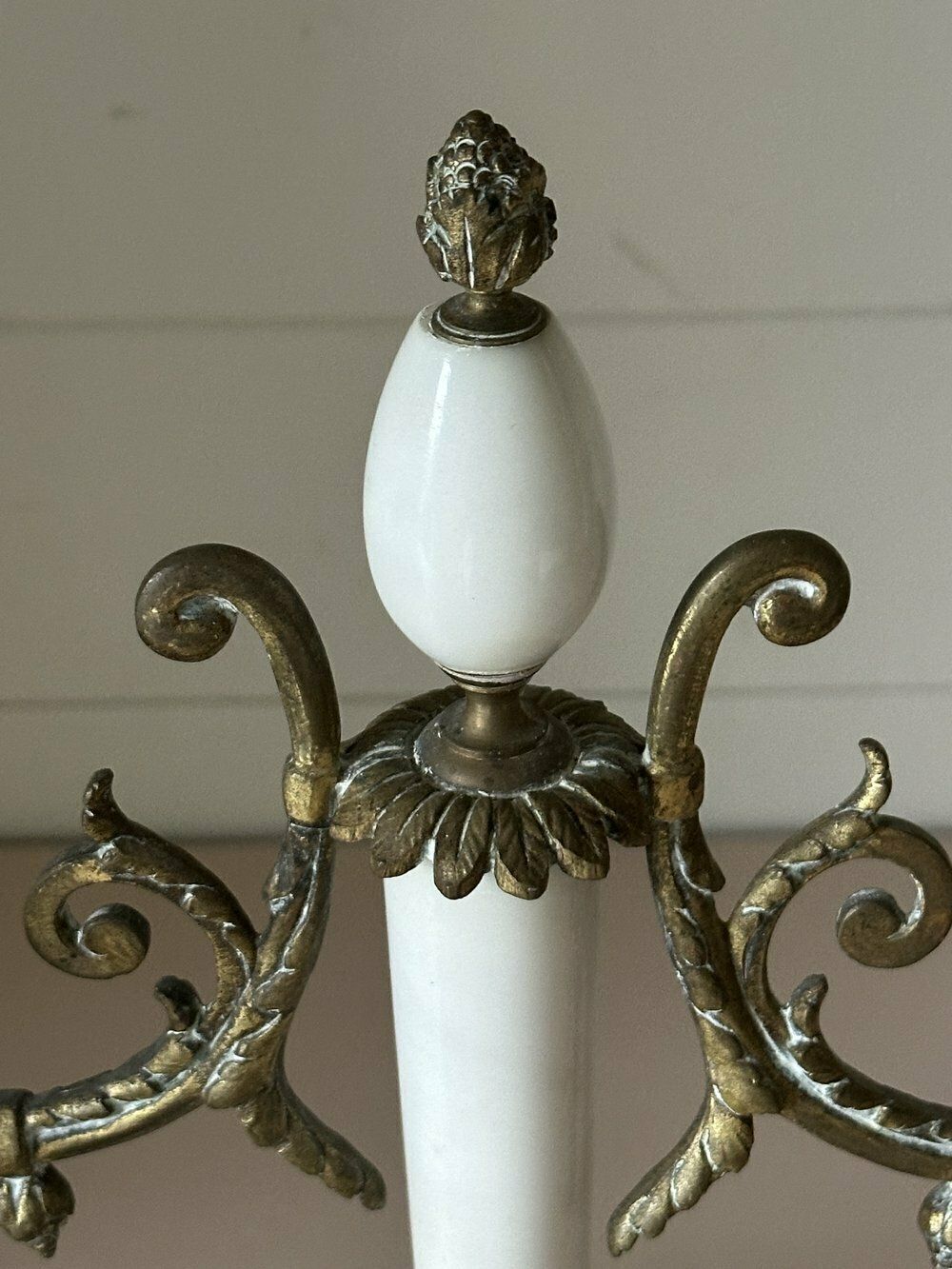 Pretty Antique 19th Century Marble And Bronze Candelabra photo 150.0