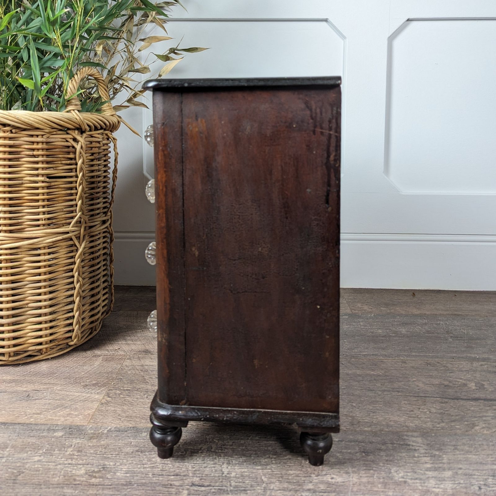 Victorian Apprentice Chest Of Drawers On Turned Feet photo Furniture