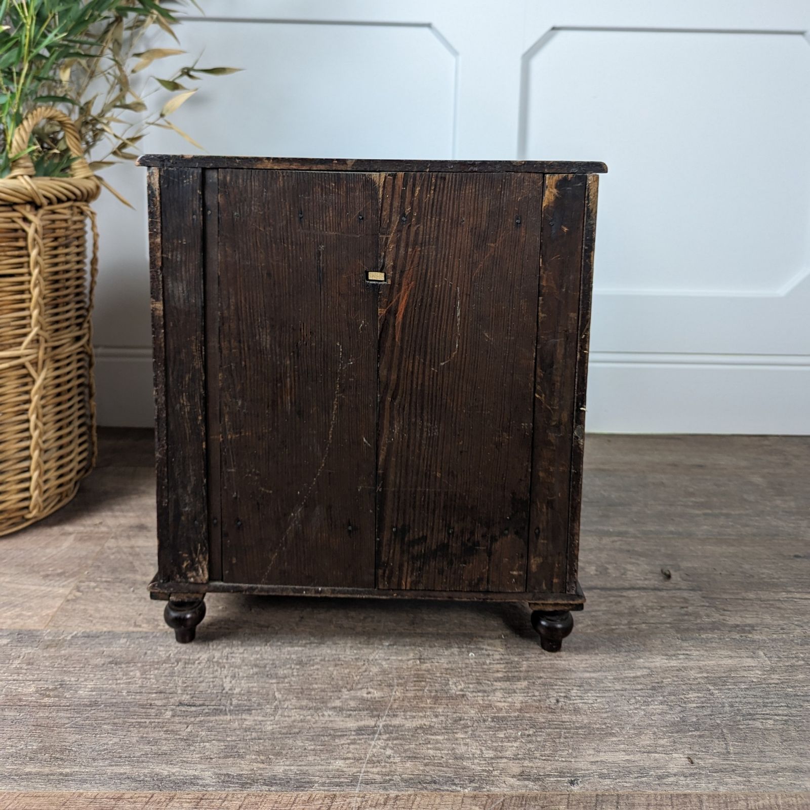 Victorian Apprentice Chest Of Drawers On Turned Feet photo 245.0