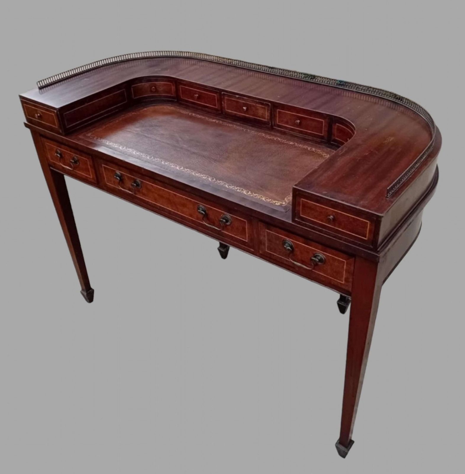 An Attractive Mid Century Carlton House Style Desk