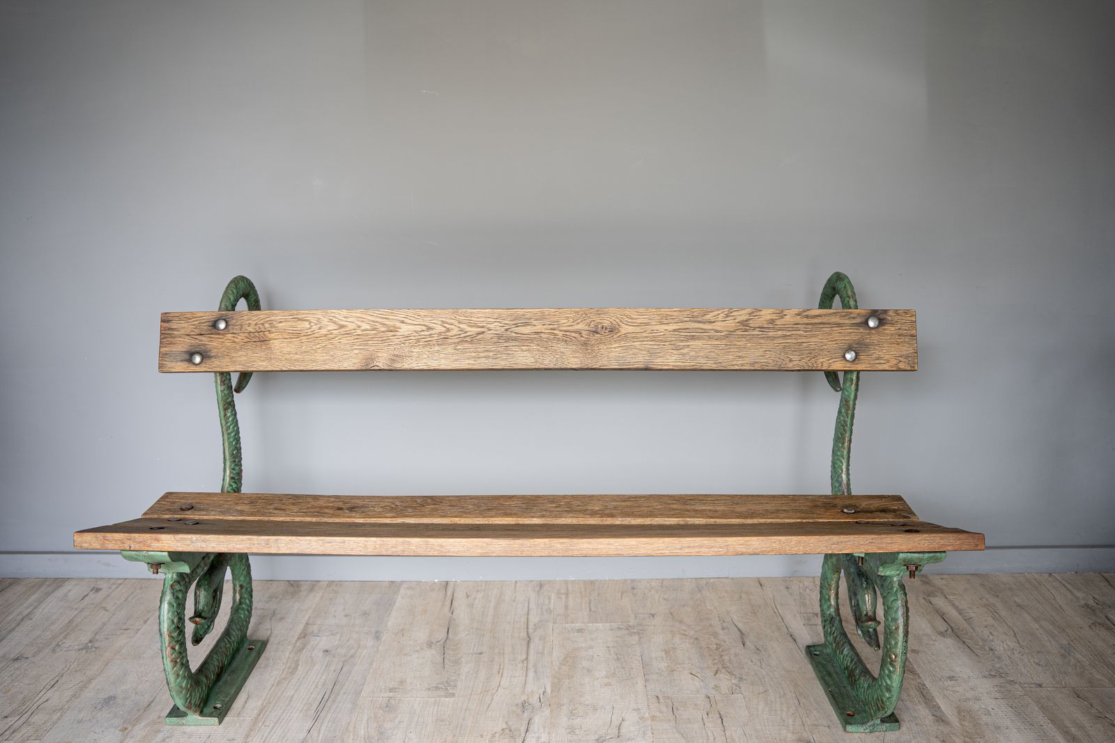 Cast Iron Serpent Garden Bench photo furniture