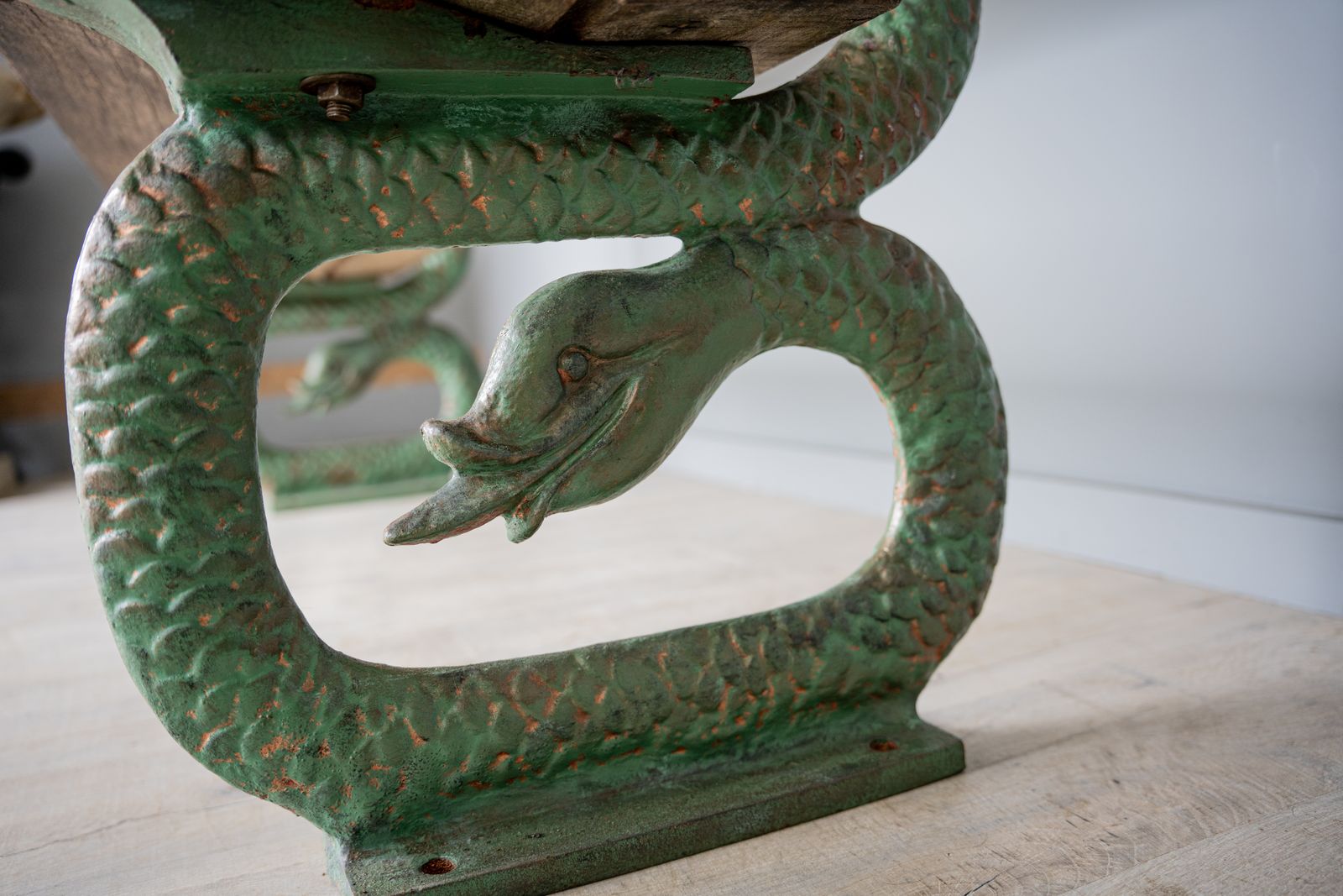 Cast Iron Serpent Garden Bench photo 2520.0