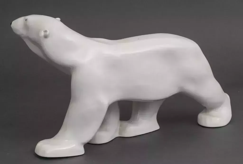 Porcelain Figure Bear, Early 20th Century photo for sale