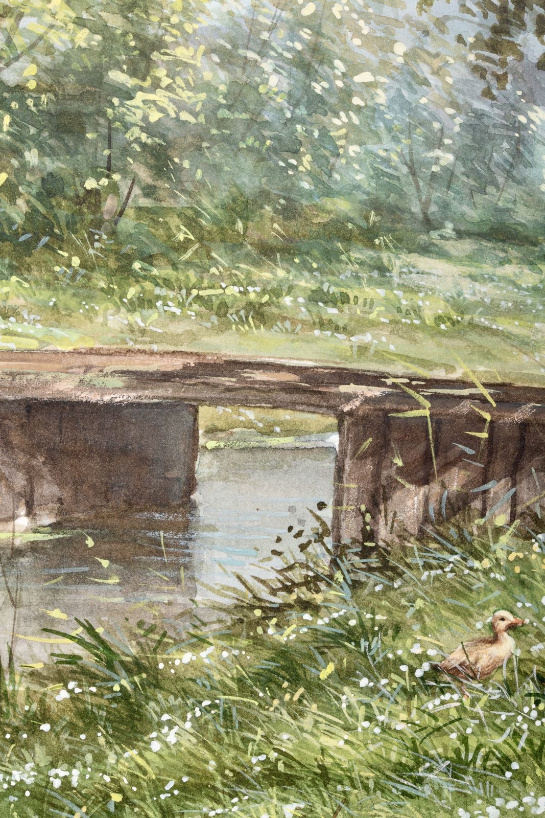 Constant David Ludovic Artz (Paris 1870 – 1951 Soest)   'Family Of Ducks' photo Art