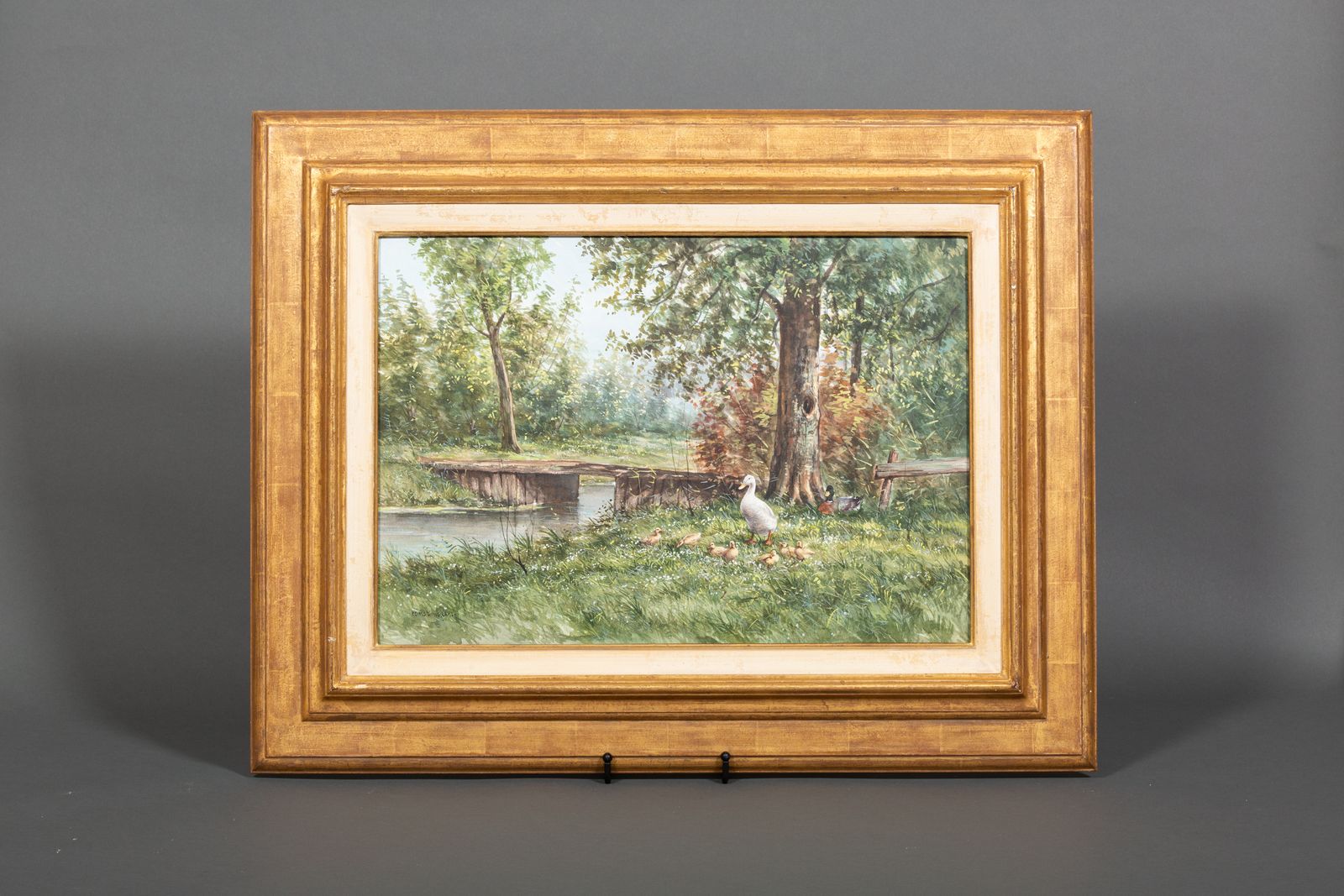 photo furniture Constant David Ludovic Artz (Paris 1870 – 1951 Soest)   'Family Of Ducks'