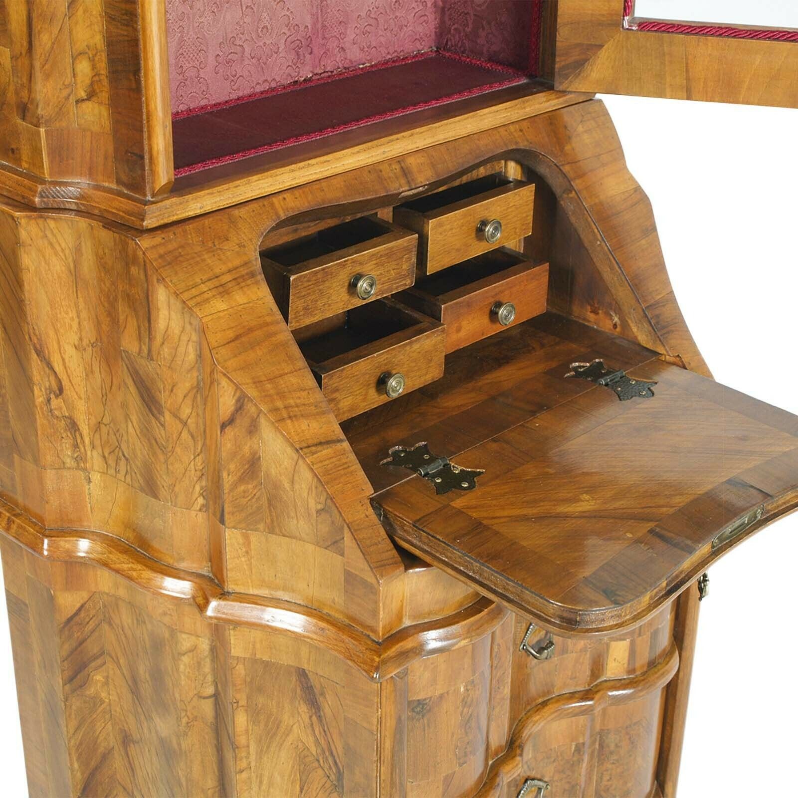 Early 20th Century Trumeau Bureau, Ferrara Walnut Briar , From Bovolone   Verona photo vinterior