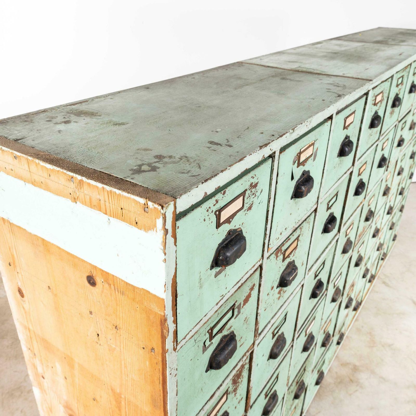 1950’s Very Large French Workshop Drawers – Fifty Four Drawers photo for sale