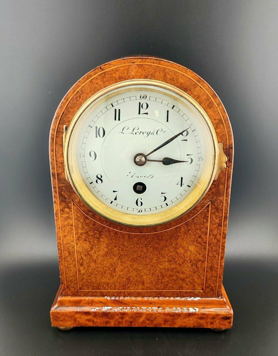 L. Leroy & Cie Paris, Travel Clock Late 19th Century