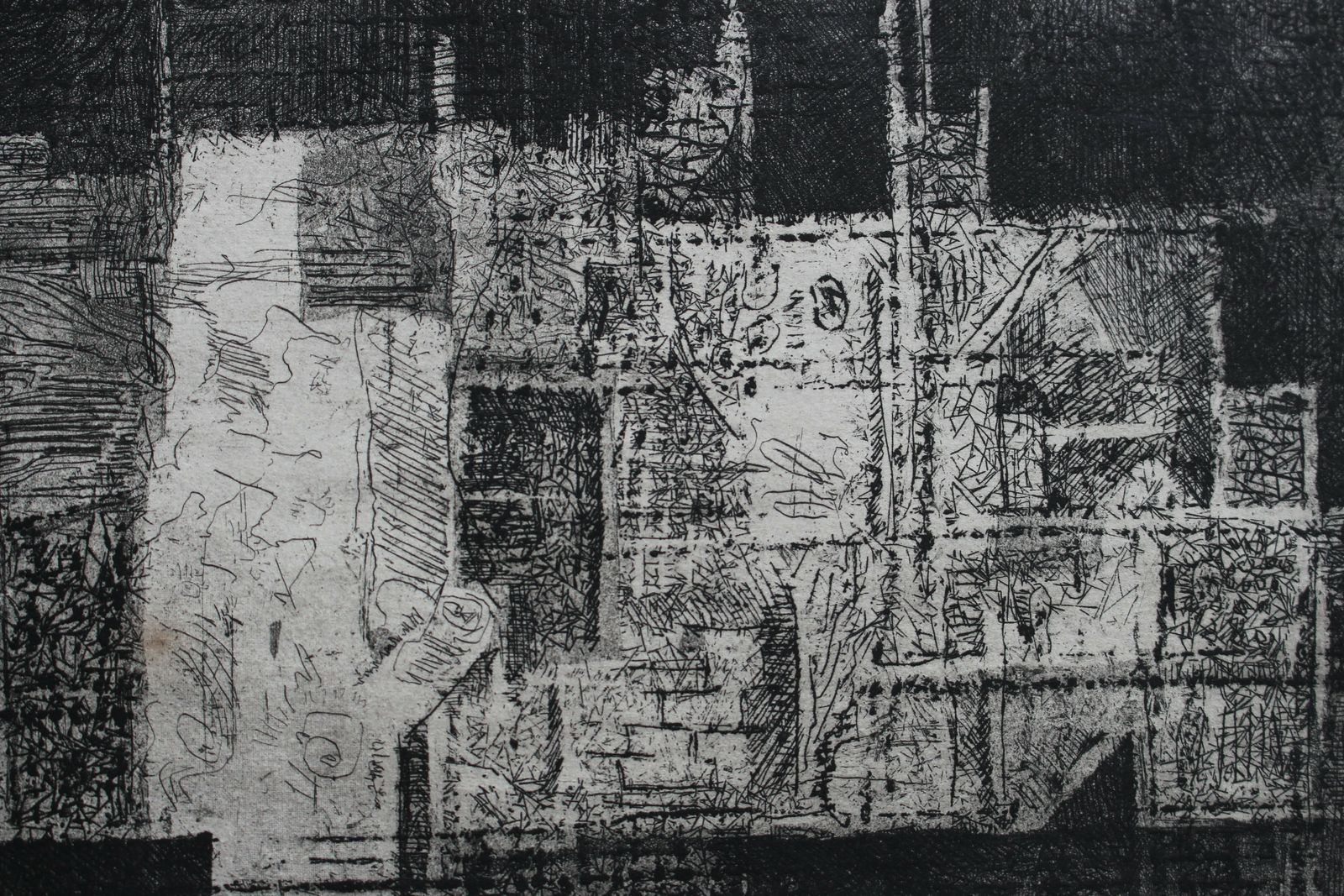 Framed  Etching By Viktor Kuusela Signed And Dated photo furniture