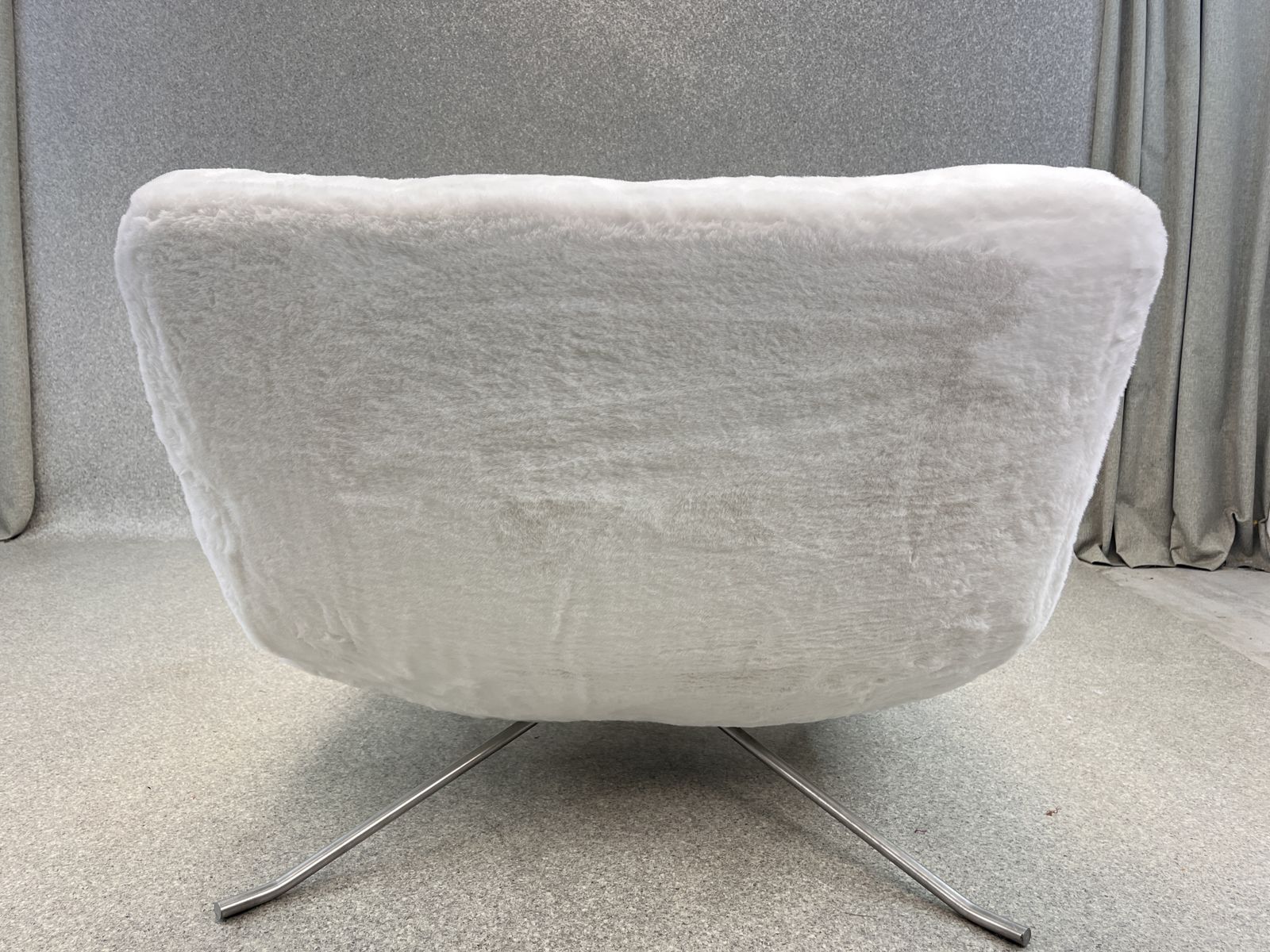 photo for sale Fluffy Yeti Ligne Roset ‘Pop’ Easy Lounge Chair  With Footstool By Christian Werner