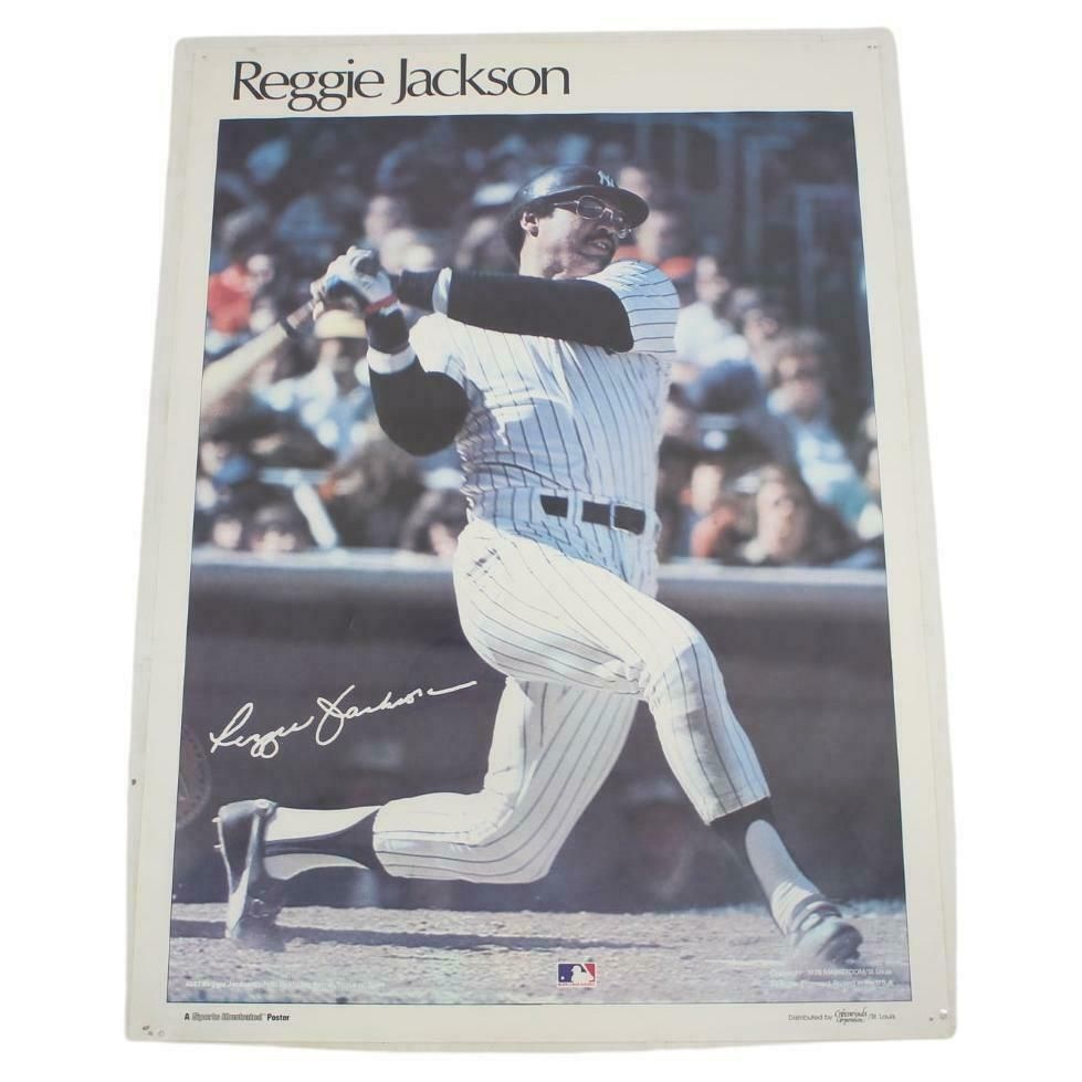 Rare Mlb Poster Reggie Jackson, 1978, United States Of America