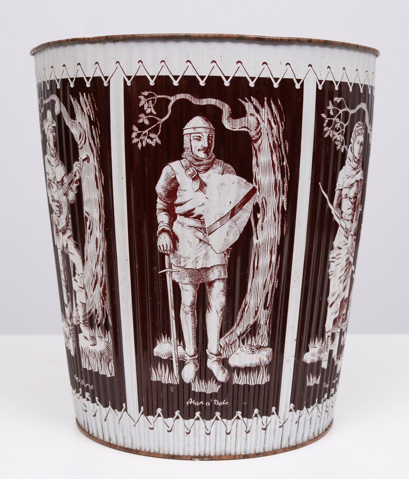 Robin Hood Metal Paper Basket 1960s England