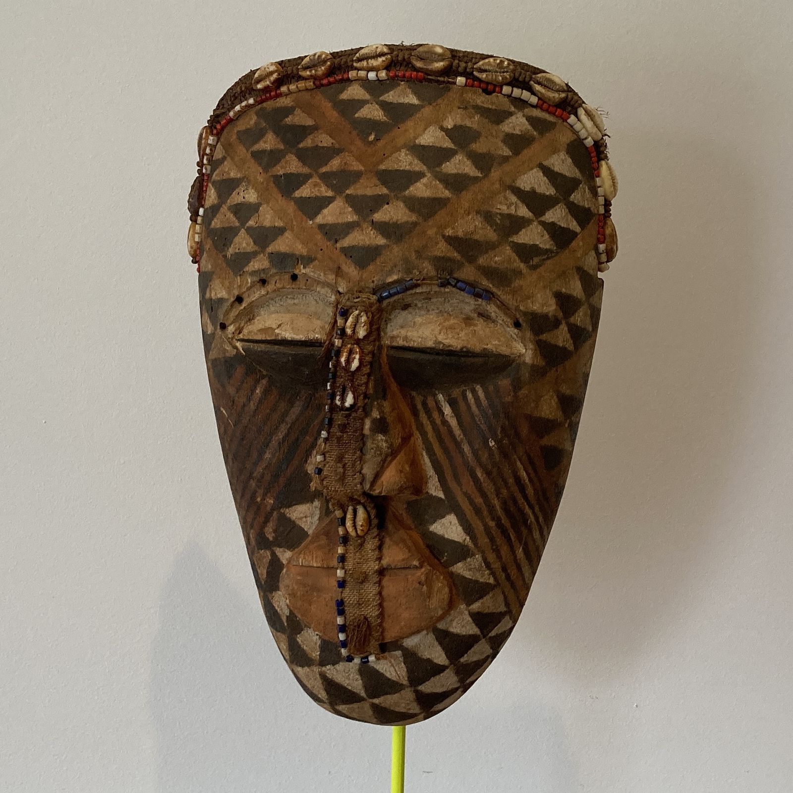 African Tribal Kuba Dance Mask, Congo, Circa 19th Century photo 750.0