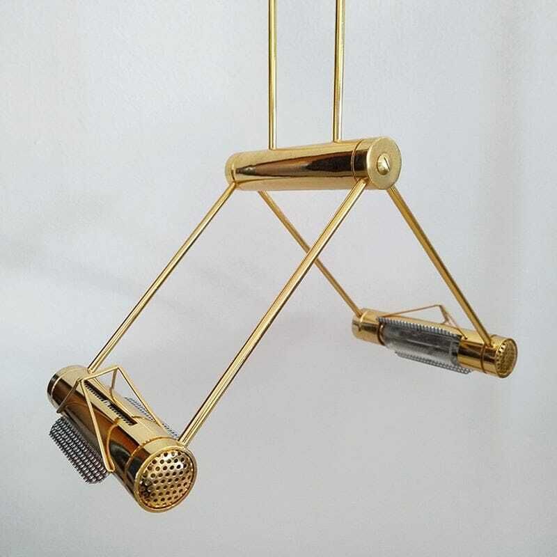 1970s Gorgeous Pendant Lamp In Brass By Cattaneo. Made In Italy photo 859.0
