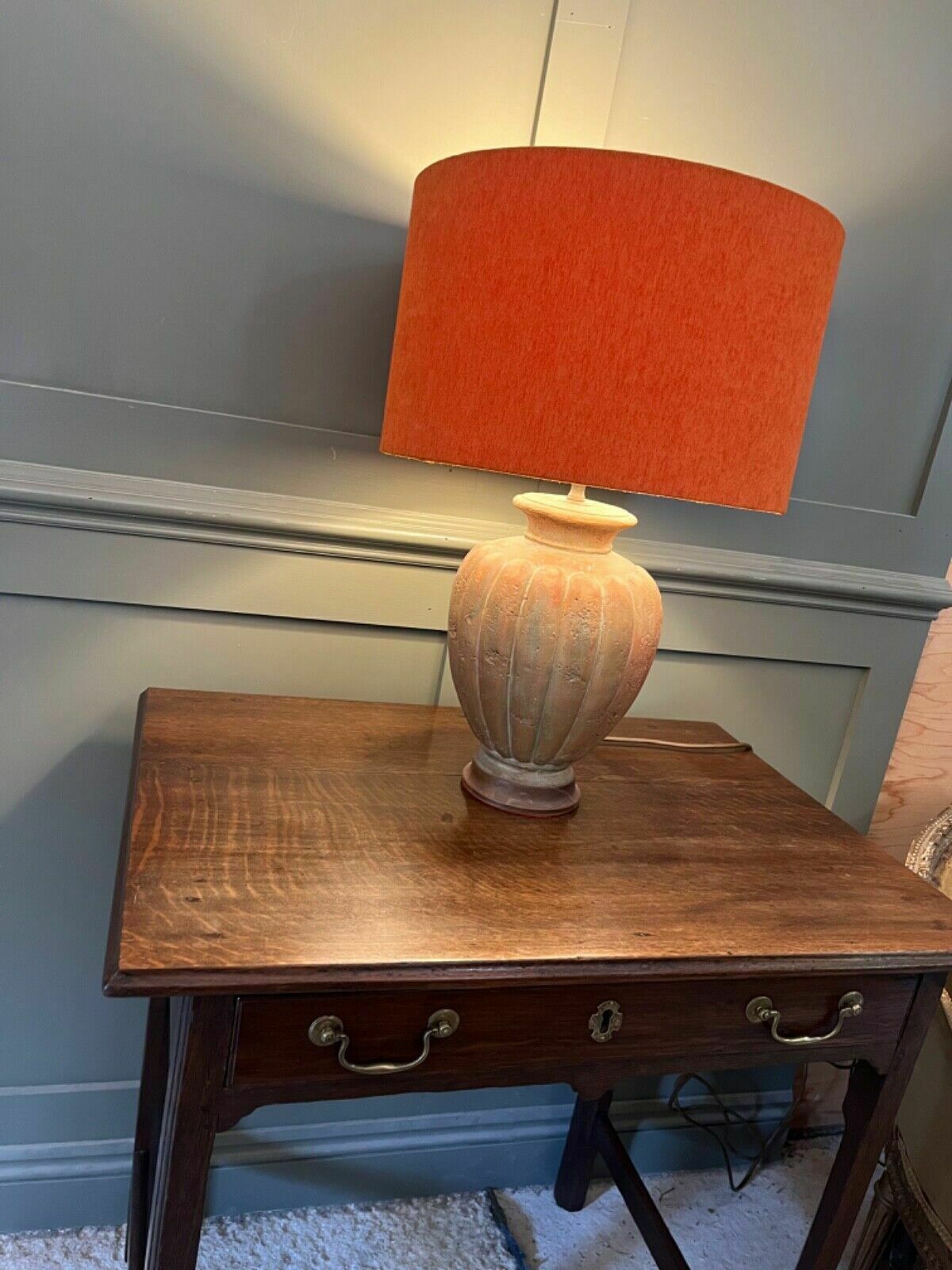 Table Lamp Vintage Art Studio Pottery Circa 1960’s Unique Piece Re Wired photo buy
