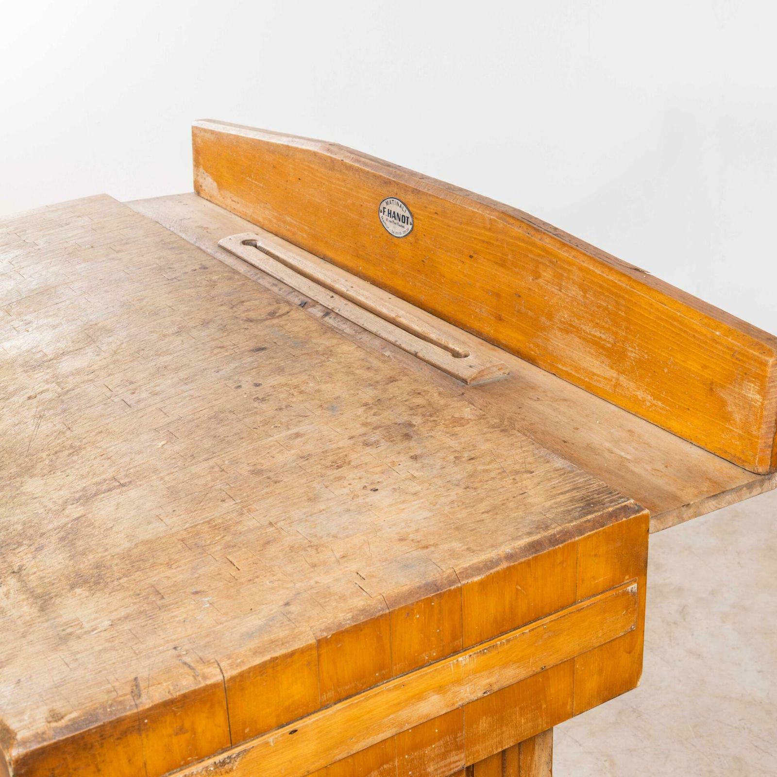 1950’s Large Belgian Butchers Workstation – Butchers Block photo for sale