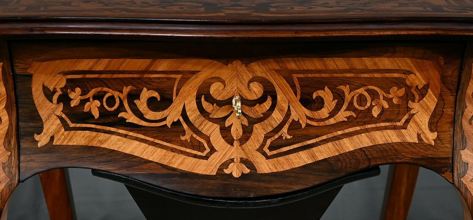 2230.0 Rosewood And Palisander Workbench, Louis XV Style, Napoleon III Period – Mid 19th Century photo