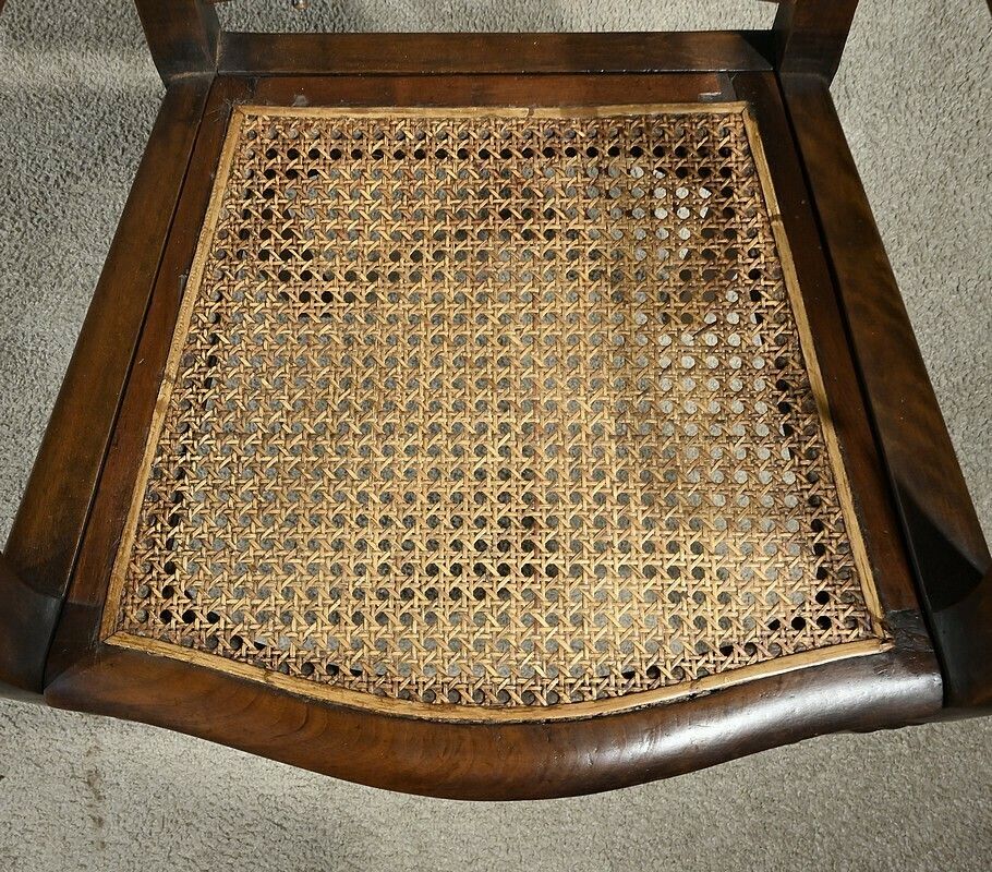 photo vinterior Solid Beech Barber Chair, Louis Philippe Style – Early 20th Century